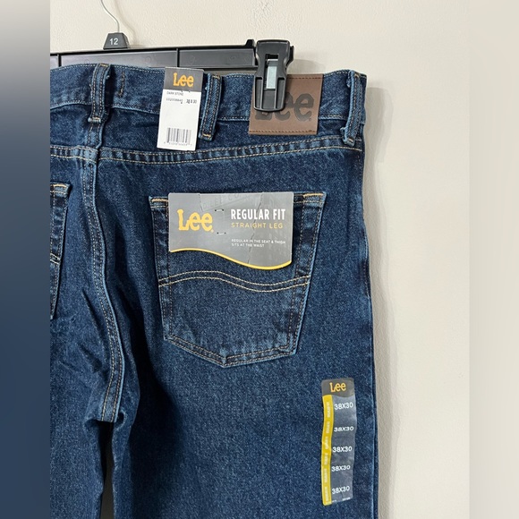 NEW LEE MENS REGULAR FIT JEANS SIZE:38x30 - Picture 5 of 6